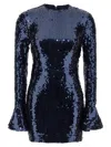 Rotate Birger Christensen Sequin Dress In Blue