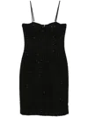 Rotate Birger Christensen Sequin-embellished Bouclé Midi Dress In Black