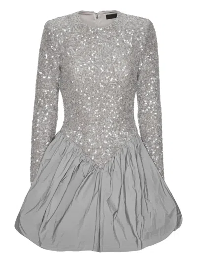 Rotate Birger Christensen Minikleid Mit Pailletten In Gray