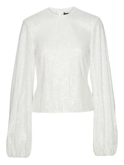 Rotate Birger Christensen Rotate Sequin-embellished Crewneck Top In Multi