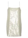 Rotate Birger Christensen Rotate Birgerchristensen Sequin Mini Dress In Neutral