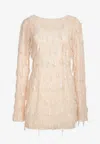 Rotate Birger Christensen Sequined Minidress In Sand