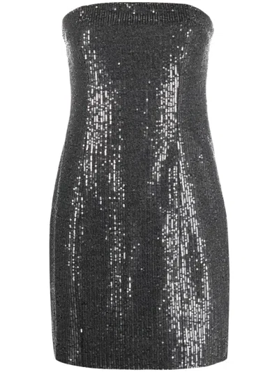 ROTATE BIRGER CHRISTENSEN SEQUIN-EMBELLISHED STRAPLESS MINIDRESS