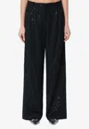 Rotate Birger Christensen Rotate Birgerchristensen Knit Pants In Black