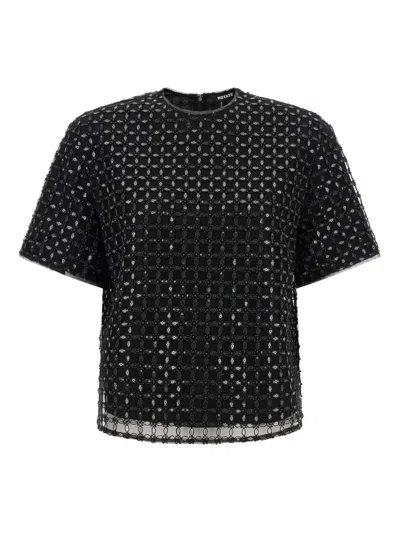 ROTATE BIRGER CHRISTENSEN SEQUIN-EMBROIDERED T-SHIRT