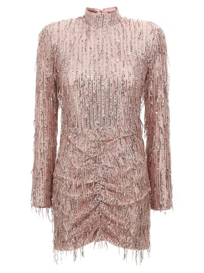 ROTATE BIRGER CHRISTENSEN SEQUIN FRINGE MINI DRESS