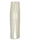 Rotate Birger Christensen Sequin Maxi Dress In Silver