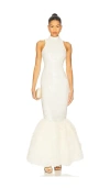 Rotate Birger Christensen Sequin Maxi Dress In White