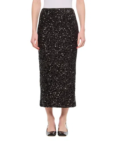 Rotate Birger Christensen Sequin Midi Pencil Skirt