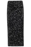 Rotate Birger Christensen Midi Sequin Skirt In In Black