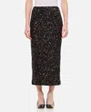 Rotate Birger Christensen Rotate Sequin Midi Pencil Skirt In Black