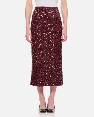 ROTATE BIRGER CHRISTENSEN SEQUIN MIDI PENCIL SKIRT
