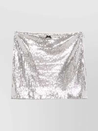 ROTATE BIRGER CHRISTENSEN SEQUIN MINI SKIRT BOW DETAIL