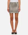 Rotate Birger Christensen Sequinned Mini Skirt In Silver