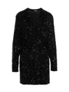 Rotate Birger Christensen Sequin Minidress Dresses Black In Black