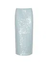 Rotate Birger Christensen Rotate High-waisted Sequin Mini Skirt For Elevated Occasions In Blue