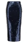 Rotate Birger Christensen Sequin Pencil Skirt In Blue