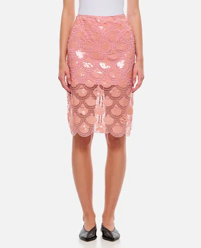 ROTATE BIRGER CHRISTENSEN SEQUIN PENCIL SKIRT