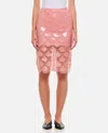 Rotate Birger Christensen Rotate Pink Skirt With Paillettes In Rose