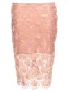 Rotate Birger Christensen Rotate Pink Skirt With Paillettes