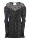 Rotate Birger Christensen Dress Rotate "sequins" In Black
