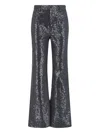 Rotate Birger Christensen High-waisted Sequin-embellished Jeans In Black