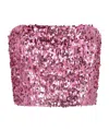 Rotate Birger Christensen Sequin Zipper To Wipe The Chest In Pink