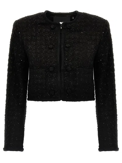 Rotate Birger Christensen Sequined Blazer In Black