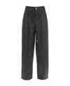 Rotate Birger Christensen Rotate Jeans With Sequined Stripes In Black