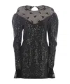 Rotate Birger Christensen Dress Rotate "sequins" In Black
