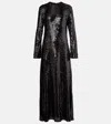 Rotate Birger Christensen Sequined Maxi Dress