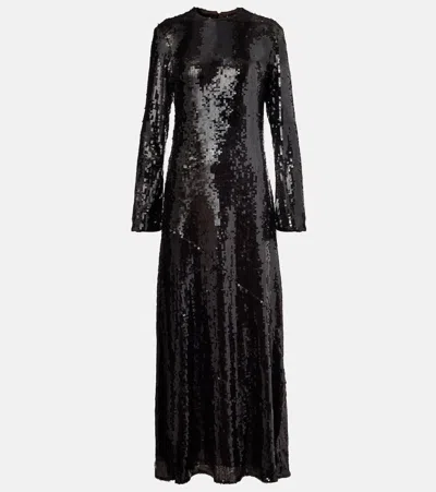 Rotate Birger Christensen Sequined Maxi Dress