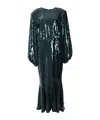 Rotate Birger Christensen Sequined Maxi Dress In Black