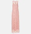 Rotate Birger Christensen Embellished Sleeveless Maxi Dress In Pink