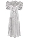 Rotate Birger Christensen Maxikleid Mit Pailletten In Silber