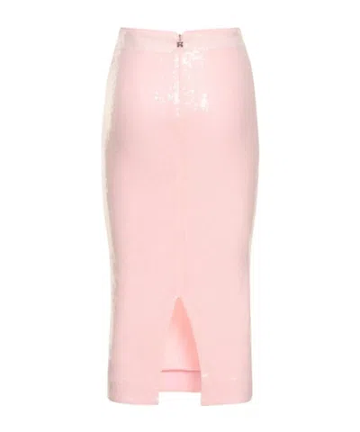 Rotate Birger Christensen Sequined Midi Pencil Skirt In Pink