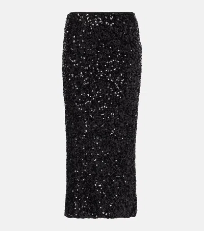 ROTATE BIRGER CHRISTENSEN SEQUINED MIDI SKIRT