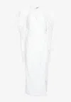 Rotate Birger Christensen Bridal Kasia Sequined Maxi Dress In Ivory