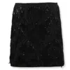 Rotate Birger Christensen Sequined Mini Skirt In Black