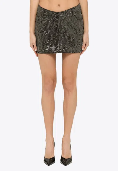 ROTATE BIRGER CHRISTENSEN SEQUINED MINI SKIRT