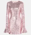 Rotate Birger Christensen Minikleid Mit Pailletten In Pink