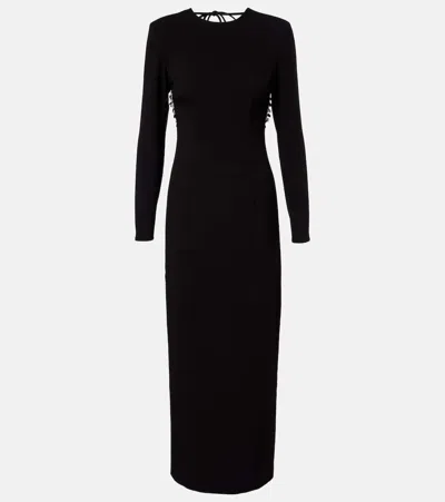 ROTATE BIRGER CHRISTENSEN SEQUINED OPEN-BACK CRÊPE MAXI DRESS