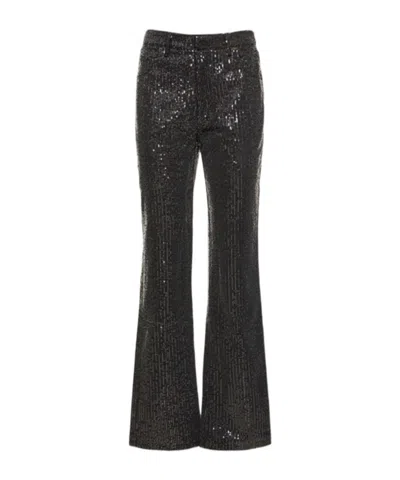 Rotate Birger Christensen Sequined Pants In Black