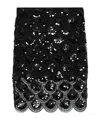 Rotate Birger Christensen Sequinned Pencil Skirt In Black