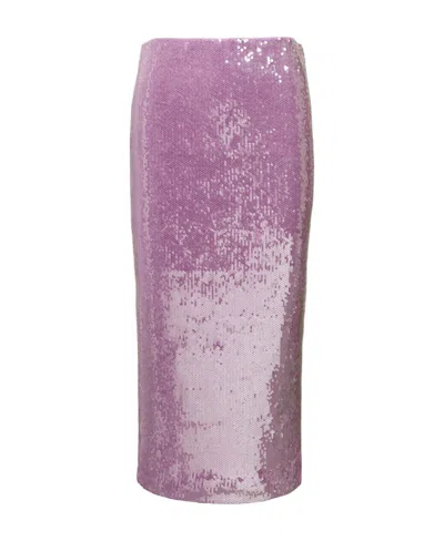 Rotate Birger Christensen Sequined Skirt In Pink