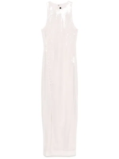 Rotate Birger Christensen Sequinned Maxi Dress In Pink