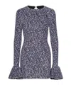 Rotate Birger Christensen Open-back Sequin Mini Dress In Gray