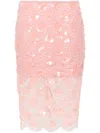 Rotate Birger Christensen Rotate Pink Skirt With Paillettes In Pink