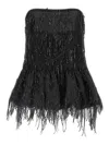 Rotate Birger Christensen Sequins Bubble Top In Black