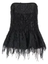 Rotate Birger Christensen Sequins Bubble Top In Black